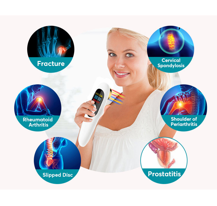 LASTEK® Handheld Colorful Cold Laser Light Therapy Device For Pain Relief